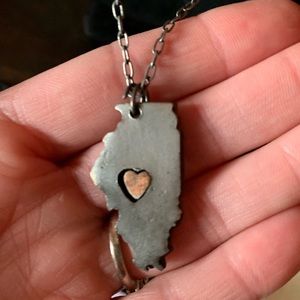 Illinois love necklace
